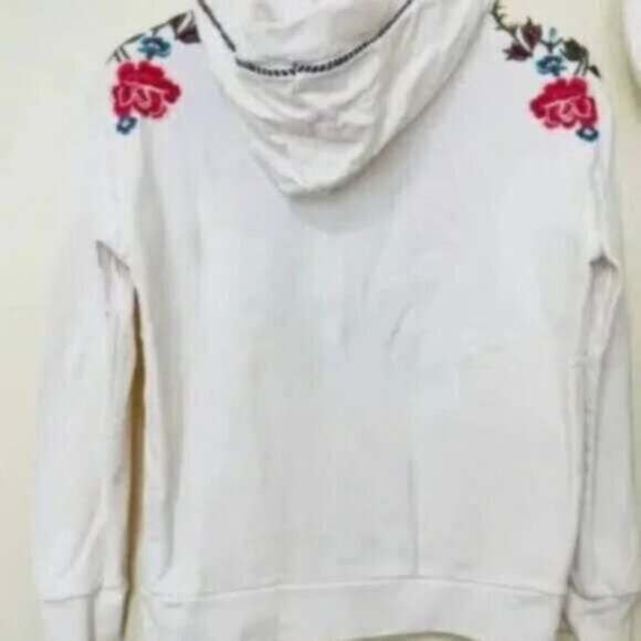 Driftwood Beautiful Flora Embroidered, Zip Up Hoodie Jacket - Picture 3 of 3